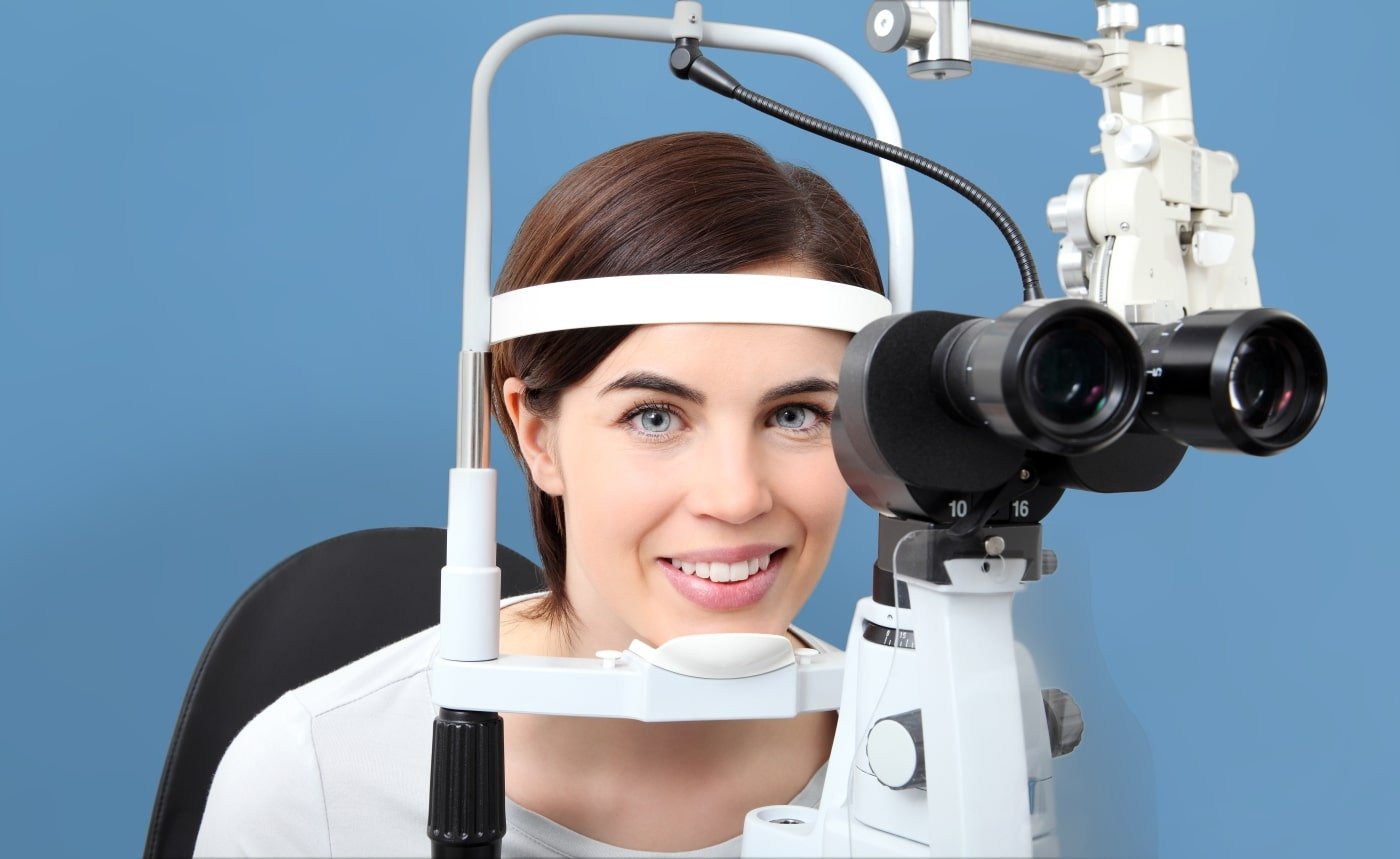 Comprehensive Eye Exam - Patient is smiling